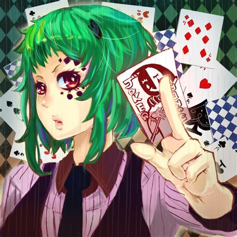 anime character poker face